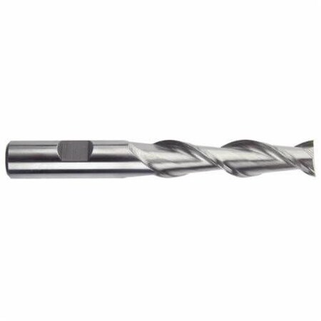 Morse End Mill, Center Cutting High Helix Long Length Single End, Series 1921, 34 Cutter Dia, 514 Ov 44057